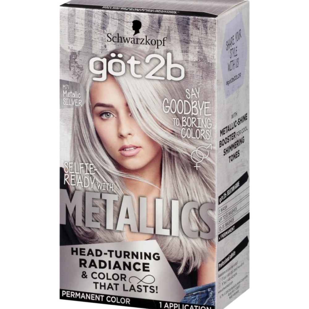 Got2b Metallic Silver Hair Dye M 71